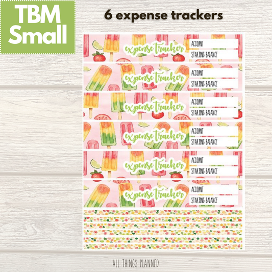 Small June (Popsicles) Expense Trackers