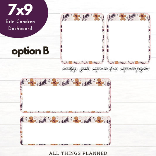 7x9 Dec (Gingerbread) NEW Dashboard