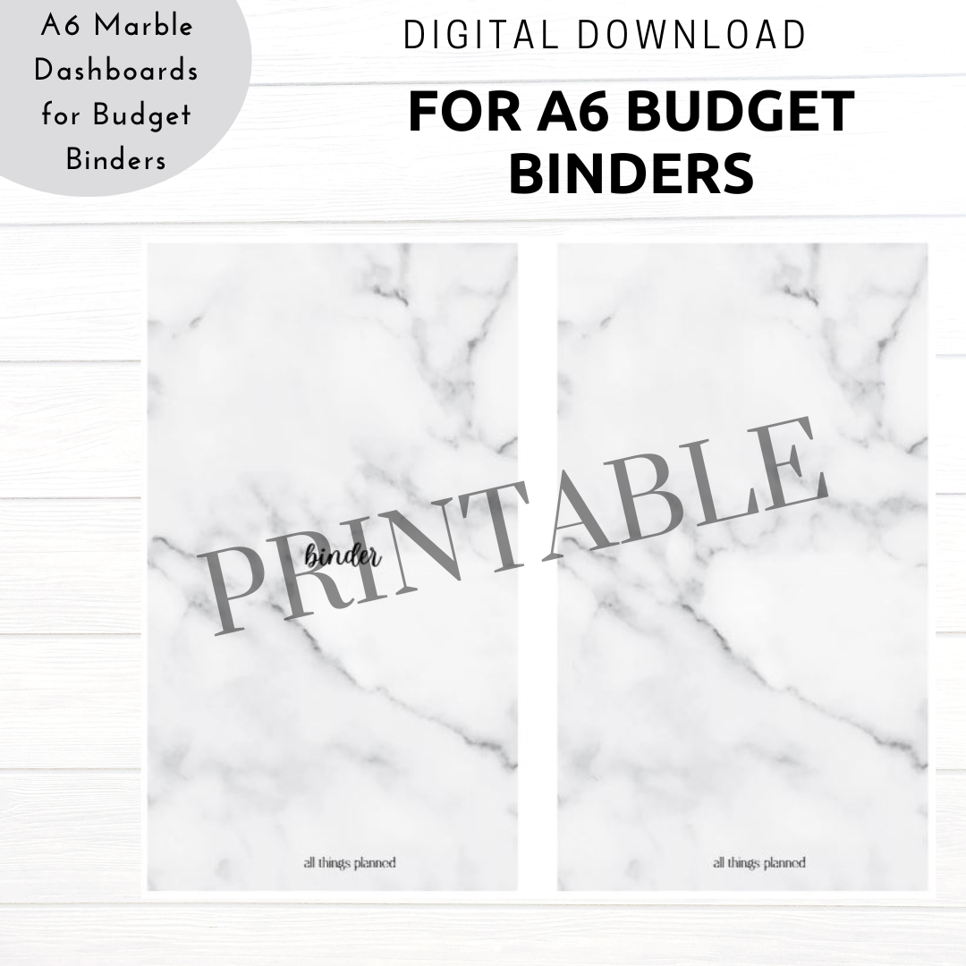 Marble PRINTABLE Dashboards