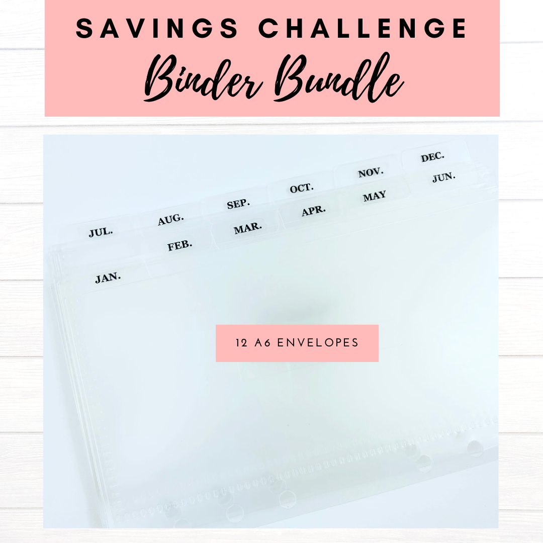 2025 Rose Gold Savings Challenge Binder (Bundle)