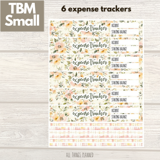 Small May (Spring Florals) Expense Trackers