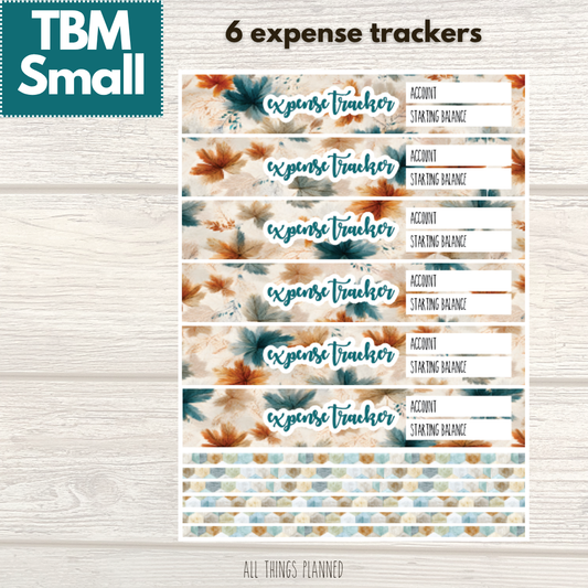 Small Sept. (Dreamy Fall) Expense Trackers