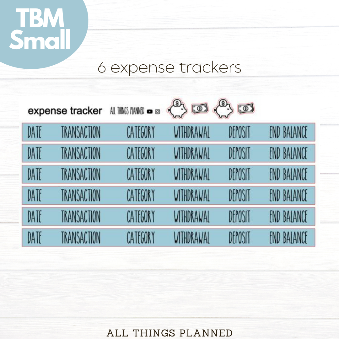 Small Apr. (Easter Florals) Expense Trackers