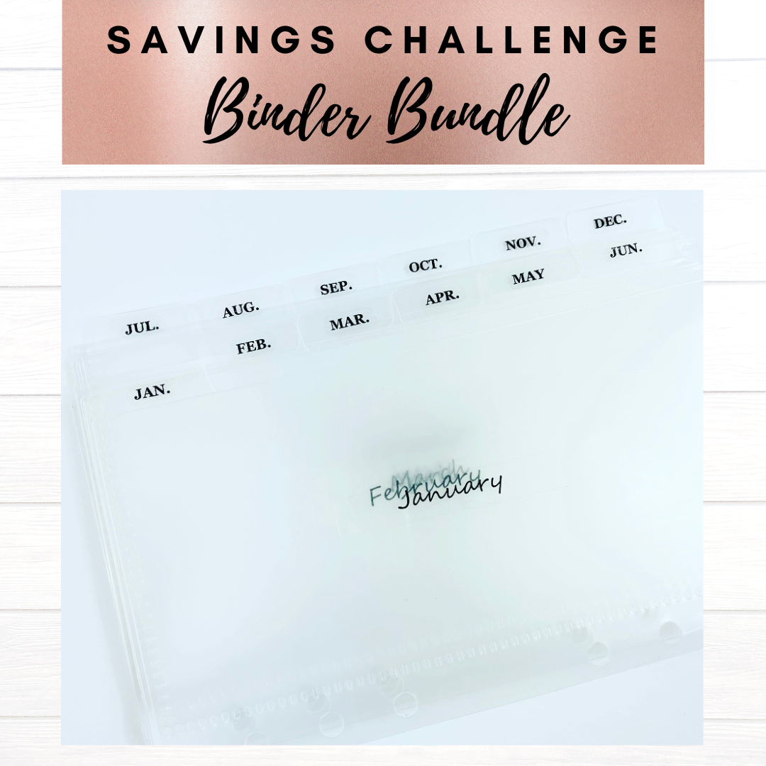 2024 Rose Gold Savings Challenge Binder (Bundle)