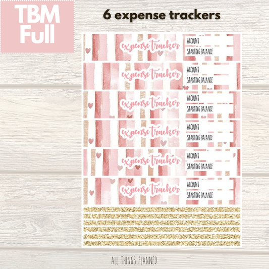 Full Feb. (Love Bliss) Expense Trackers
