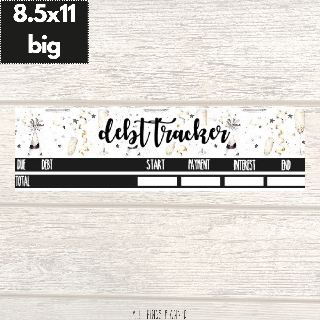 8.5x11 | Big | Jan. (New Year) Debt Tracker