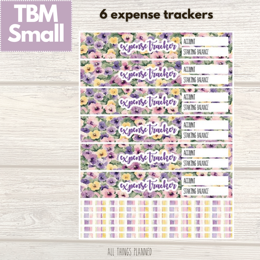 Small June (Summer Florals) Expense Trackers
