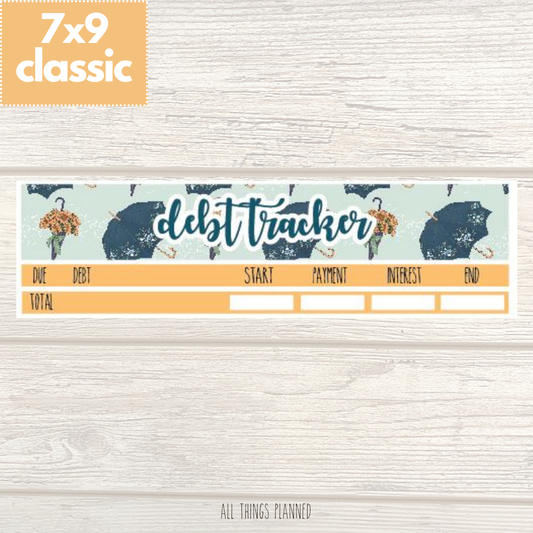 7x9 | Classic | May (Golden Rain) Debt Tracker