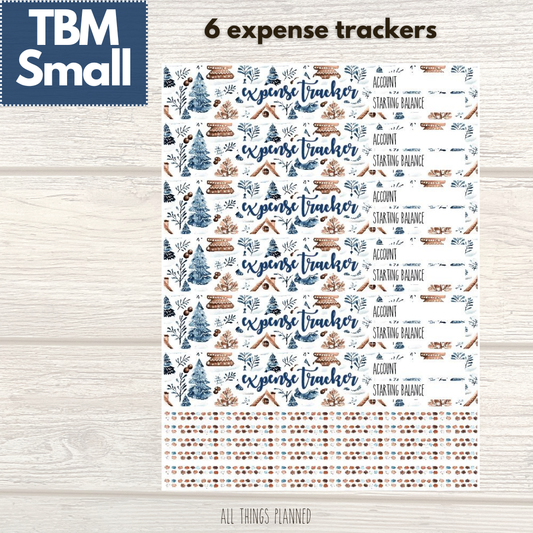 Small Jan. (Wonderland) Expense Trackers