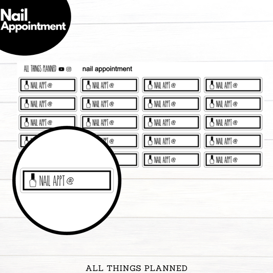 Nail Appointment Stickers