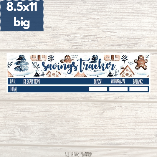 8.5x11 | Big | Jan. (Wonderland) Savings Tracker