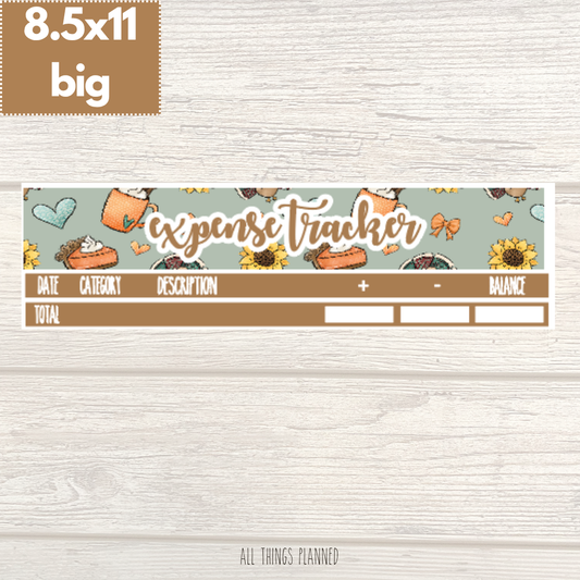 8.5x11 | Big | Nov. (Thanksgiving) Expense Tracker