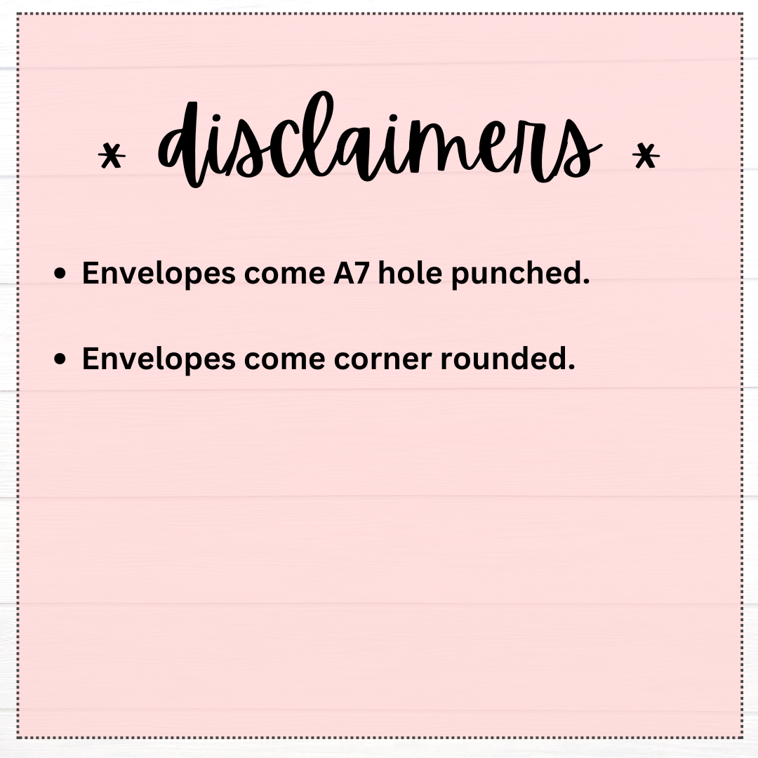 A7 CUSTOM Matte Pink Ombre' Envelopes