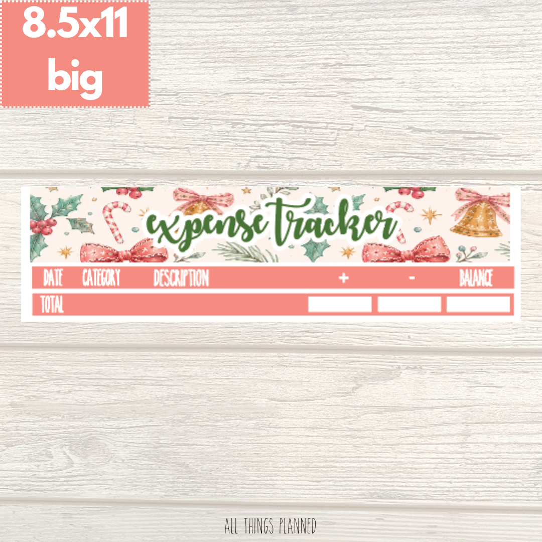 8.5x11 | Big | Dec. (Christmas) Expense Tracker