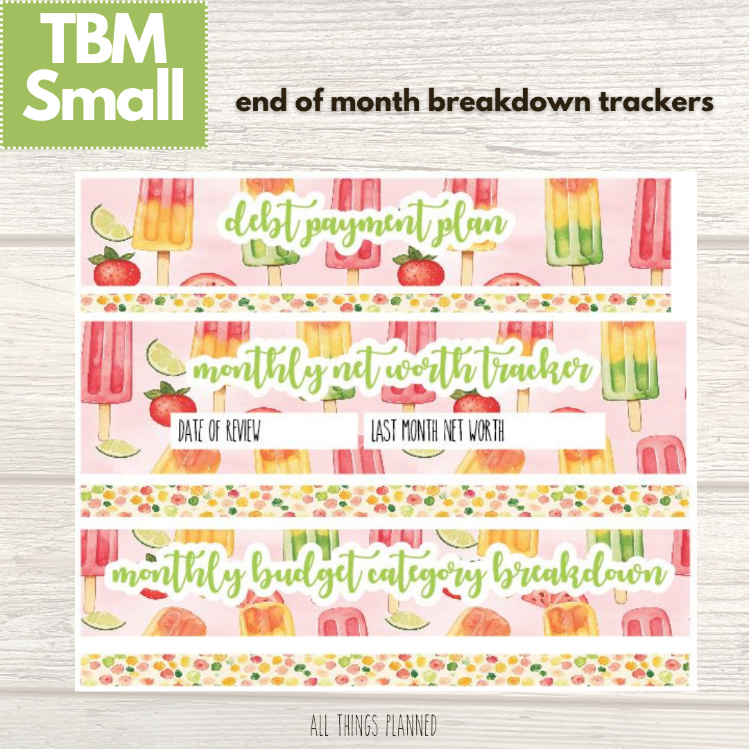 Small June (Popsicles) Budget Reconcile