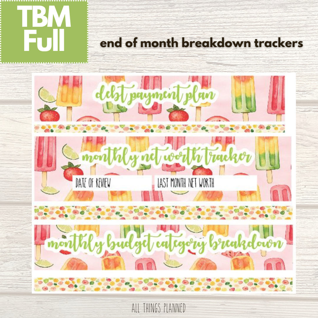 Full June (Popsicles) Budget Reconcile
