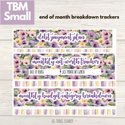 Small June (Summer Florals) Budget Reconcile