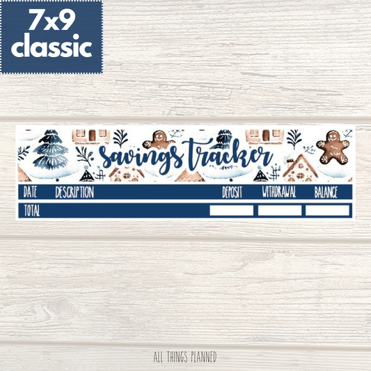 7x9 | Classic | Jan. (Wonderland) Savings Tracker