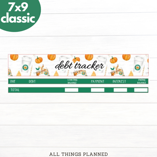7x9 | Classic | Sept (Starbies) Debt Tracker