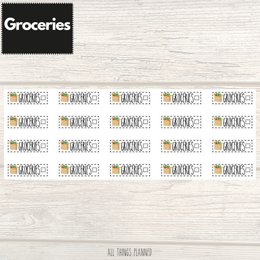 Groceries Stickers