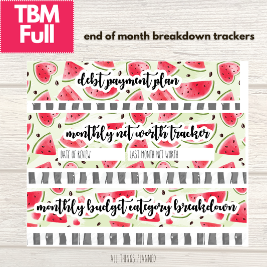 Full July (Watermelon) Budget Reconcile