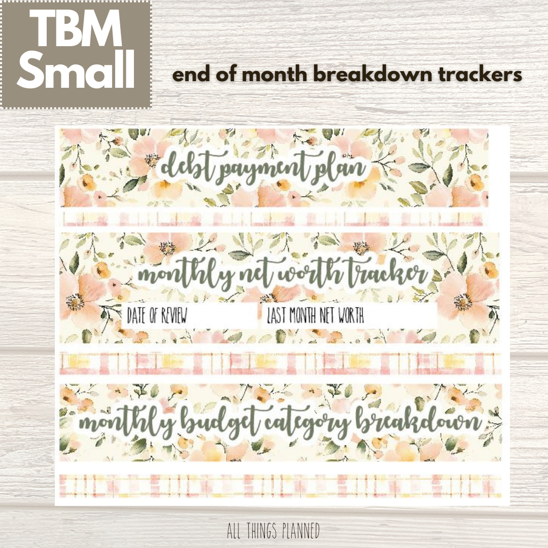Small May (Spring Florals) Budget Reconcile