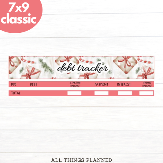 7x9 | Classic | Dec (Christmas Presents) Debt Tracker