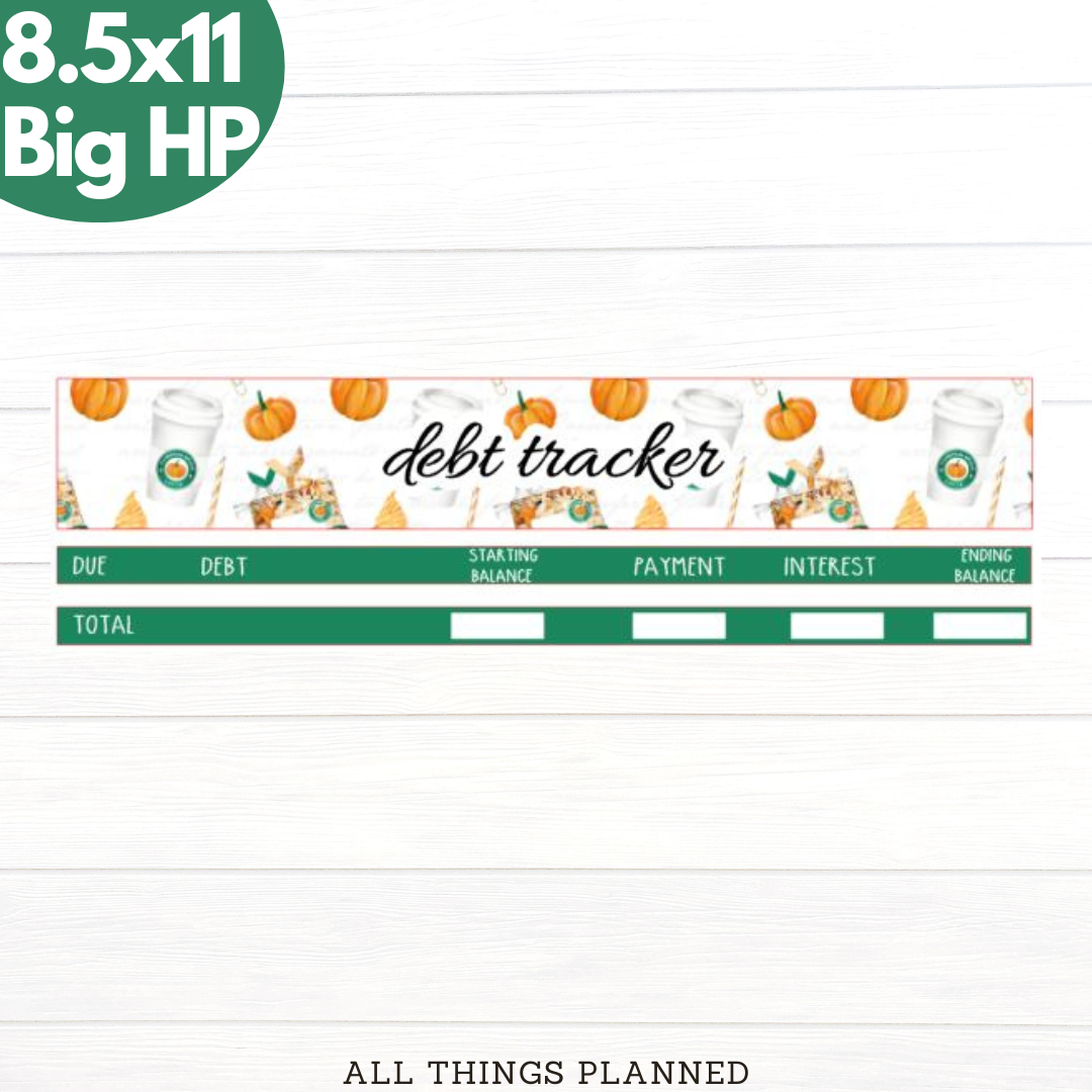 8.5x11 | Big | Sept (Starbies) Debt Tracker