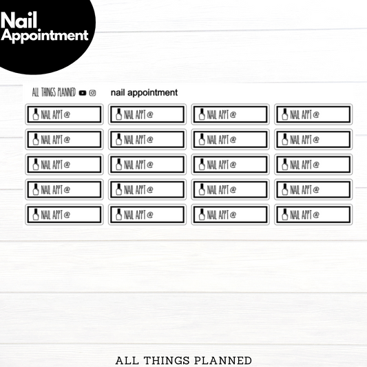 Nail Appointment Stickers