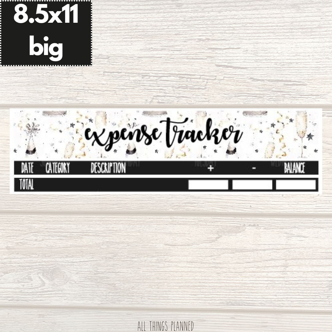 8.5x11 | Big | Jan. (New Year) Expense Tracker
