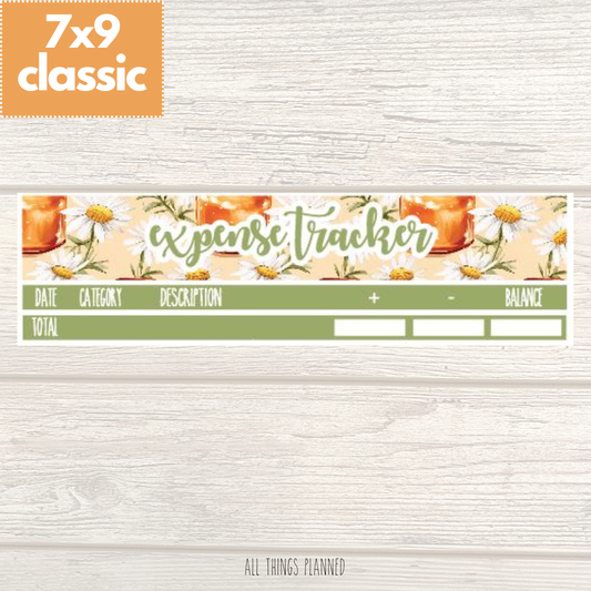 7x9 | Classic | Mar. (Honey Jar) Expense Tracker