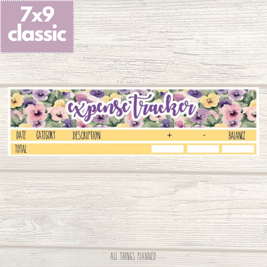 7x9 | Classic | June (Summer Florals) Expense Tracker