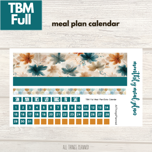 Full Sept. (Dreamy Fall) Meal Calendar