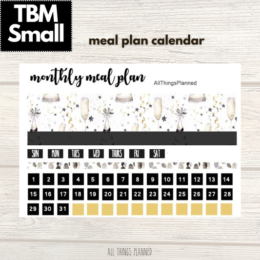 Small Jan. (New Year) Meal Calendar