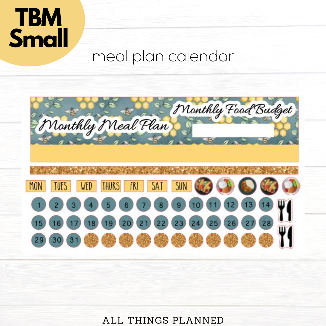 Small Mar. (Bumblebees) Meal Calendar