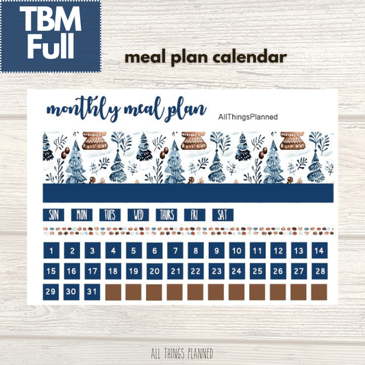 Full Jan. (Wonderland) Meal Calendar