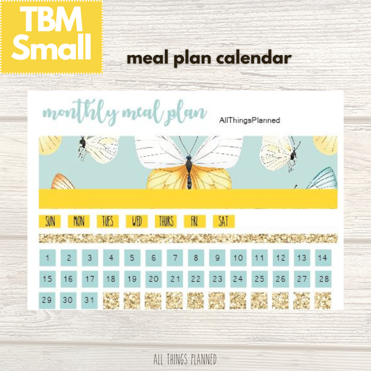Small Mar. (Butterflies) Meal Calendar