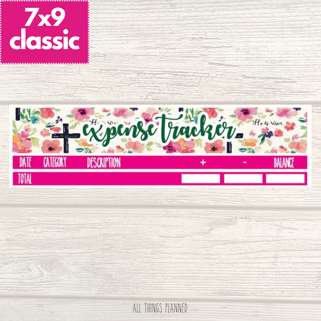 7x9 | Classic | April (Risen) Expense Tracker