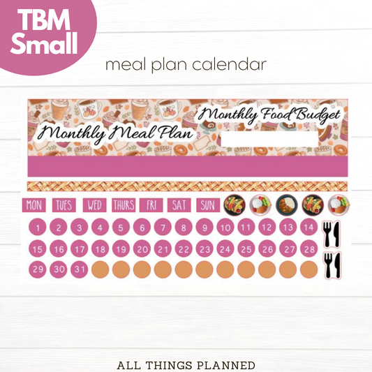 Small Nov (Thanksgiving) Meal Calendar