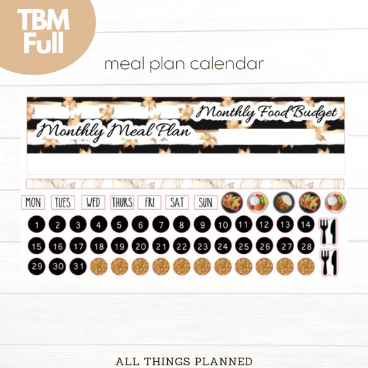 Full Sept (Golden Fall) Meal Calendar