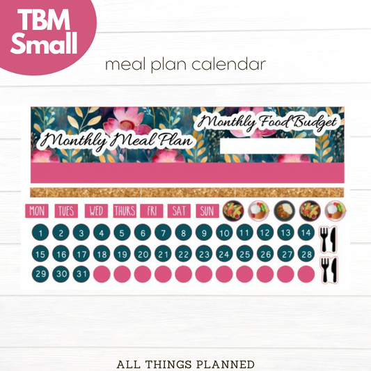 Small July (Deep Tropics) Meal Calendar