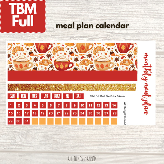 Full Sept. (Fall Latte) Meal Calendar