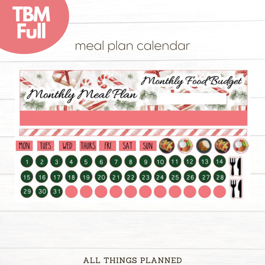 Full Dec (Christmas Presents) Meal Calendar