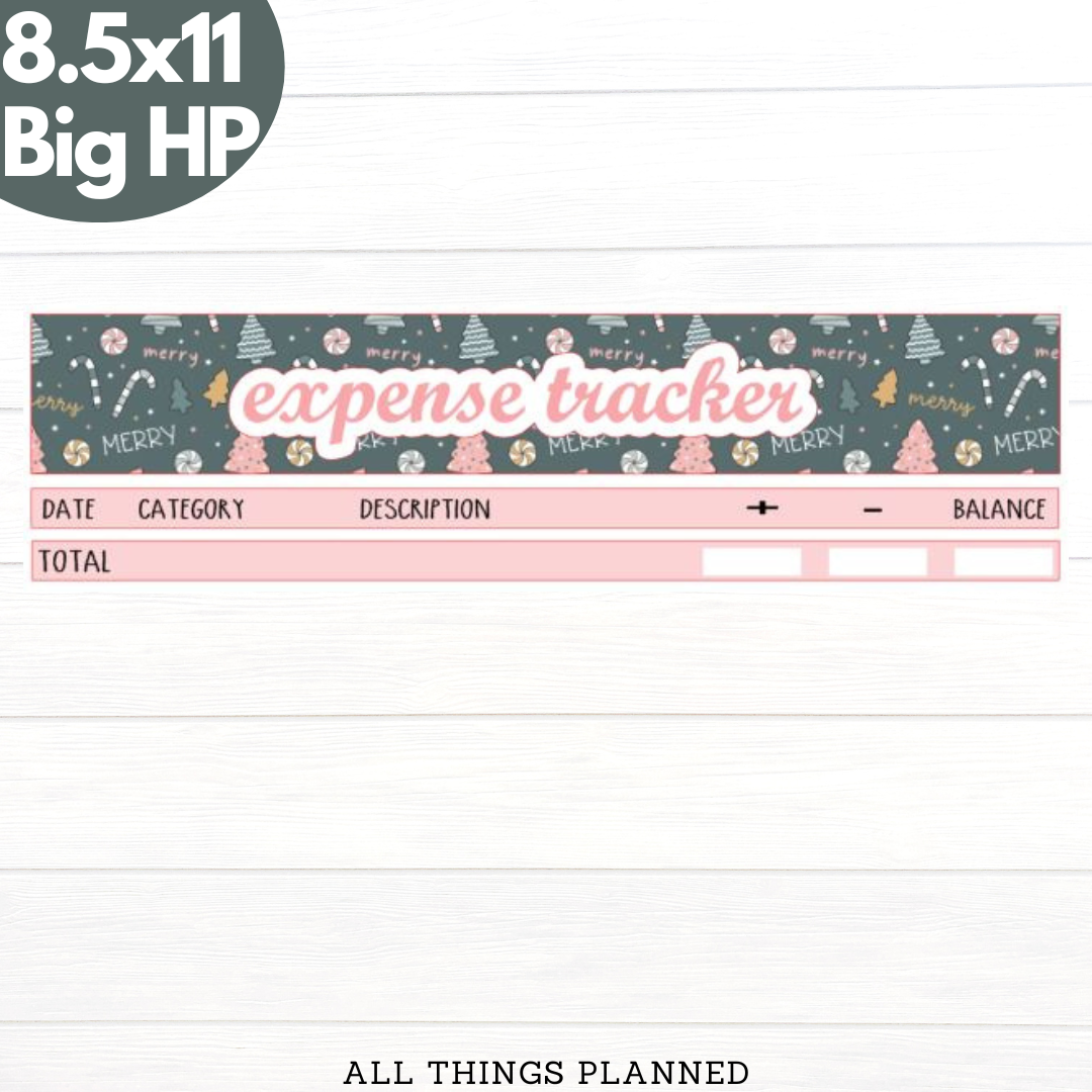 8.5x11 | Big | Dec. (Merry Christmas) Expense Tracker