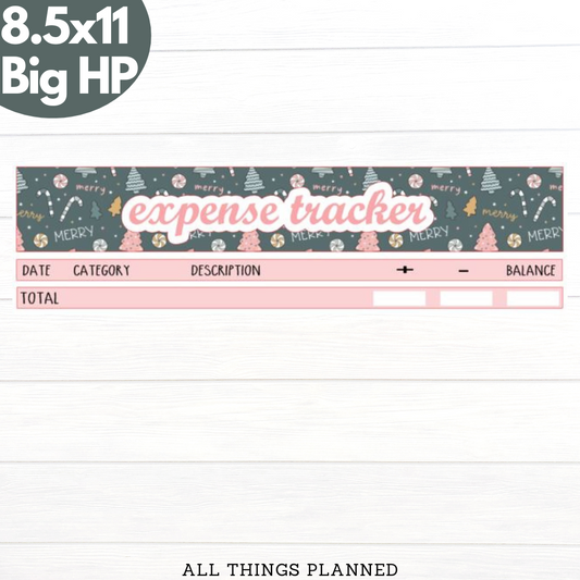 8.5x11 | Big | Dec. (Merry Christmas) Expense Tracker