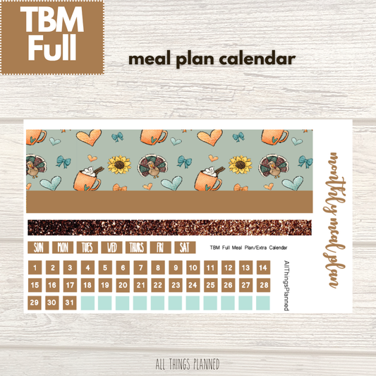 Full Nov. (Thanksgiving) Meal Calendar