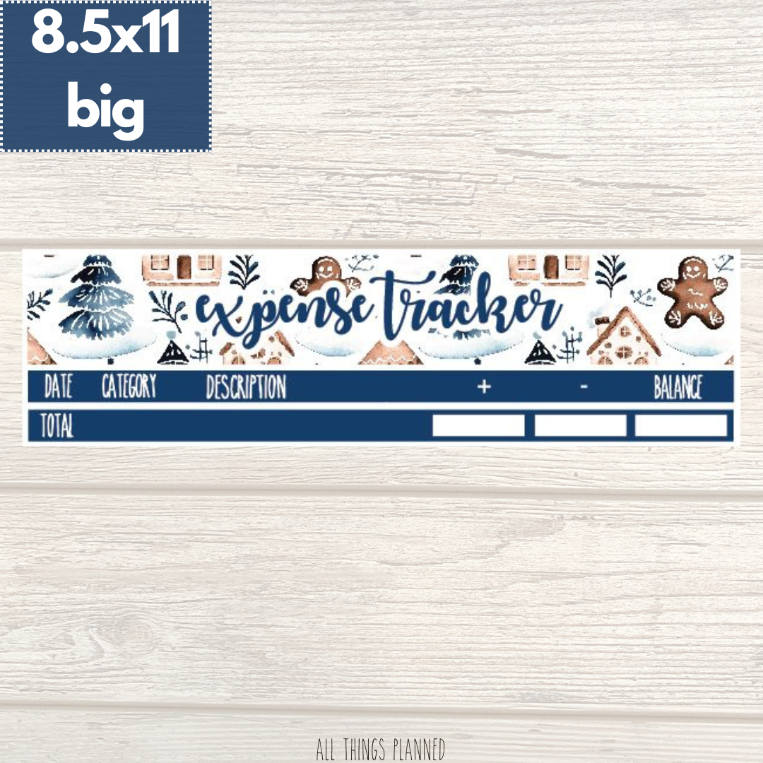 8.5x11 | Big | Jan. (Wonderland) Expense Tracker