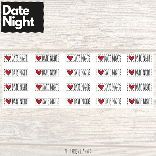 Date Night Stickers