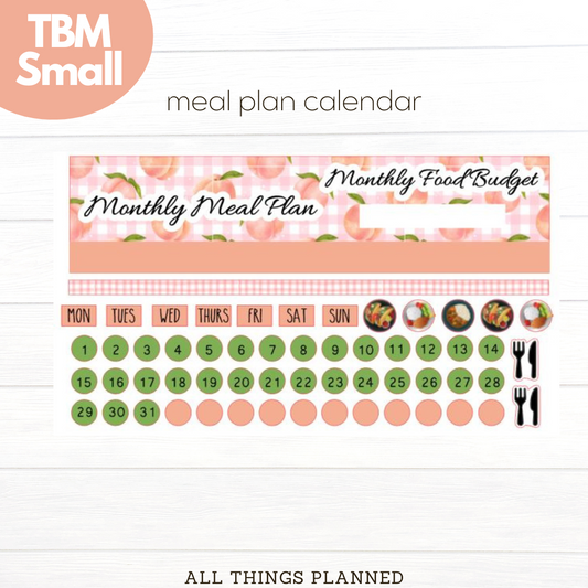 Small May (Peaches) Meal Calendar