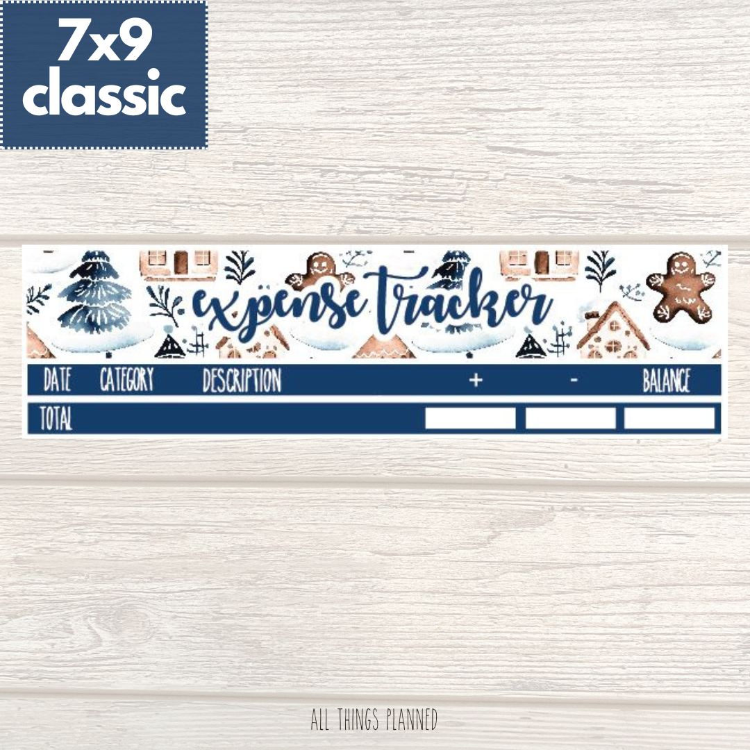 7x9 | Classic | Jan. (Wonderland) Expense Tracker
